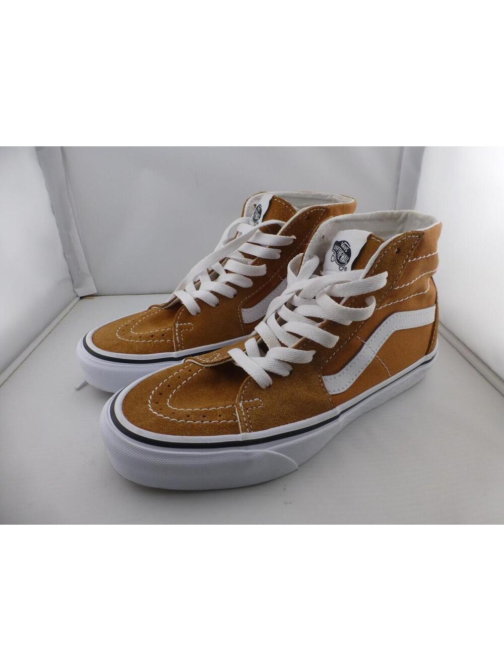 Vans Sk8-Hi Suede Canvas Hi Top Skate Shoes Men's US 5.5 / Women's US 7 Brown M3
